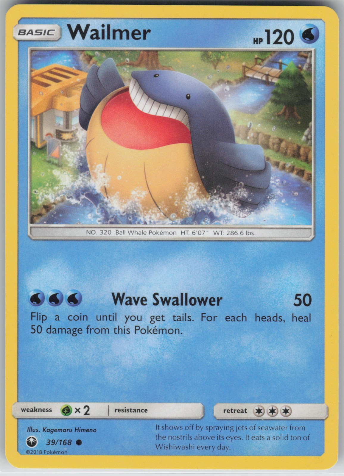 Wailmer Common SM - Celestial Storm 39/168 LP