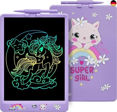 DYNASONIC DYNA-PM Katze Schreibtablett Kinder 10 Zoll, LCD Zeichentablett