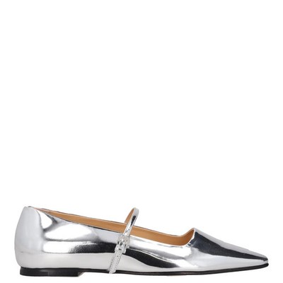 DEAR FRANCES Damen Mary Ballerinas Silber Metallic Lack EU 37 UVP 495