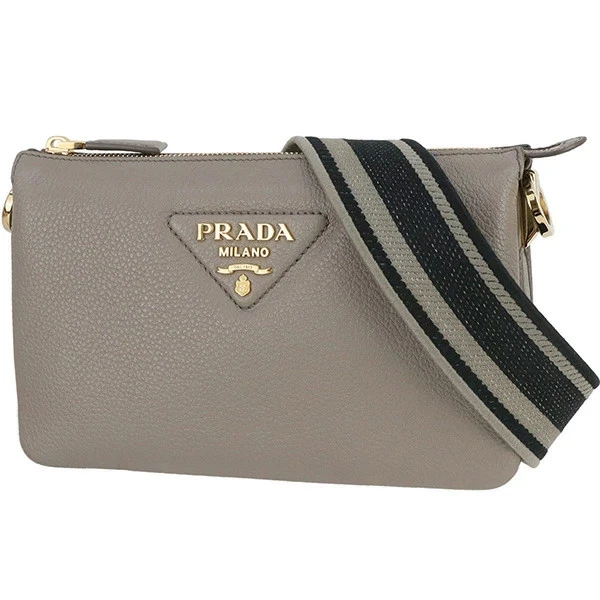 PRADA グレー ショルダーバッグ テスートボンバー 2WAY PRADA Vitello Crossbody Bags & Handbags for Women for sale - eBay