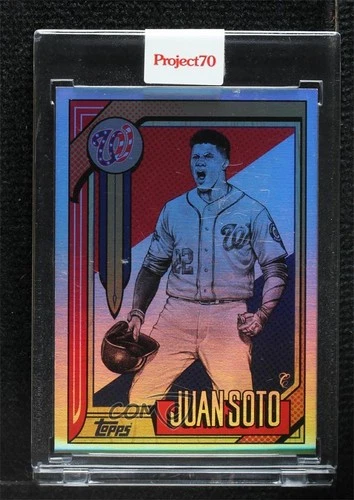 2021 Project 70 Online Exclusive Rainbow Foil /70 Juan Soto by Mister Cartoon