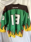 Junior Indy Fuel Hockey Jersey Large/XL Flames CCM Rare #13 Indiana — photo 6