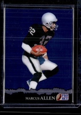 2025 Pro Set Metal #RB-68 Marcus Allen Retro Base Brite Brite Blue #/25