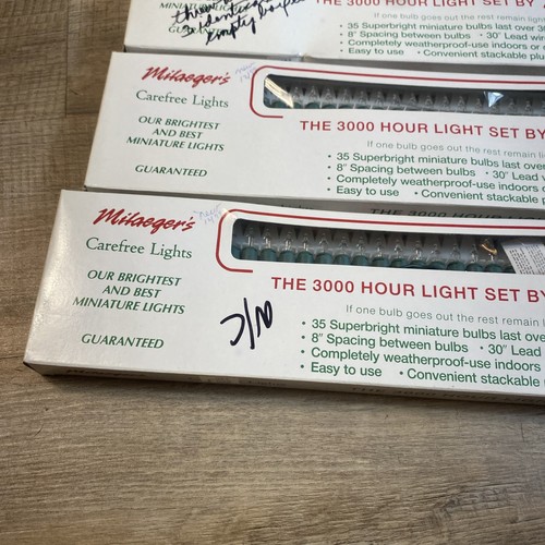 Lot Of 140 Milaeger's Carefree Light Mini White Lights Xmas Noma - Picture 6 of 7