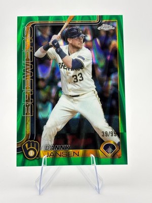 2025 Topps Chrome Update Danny Jansen #USC122 Green Wave Refractor 39/99