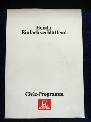Honda Civic Coupe CRX Civic S Shuttle Prospekt 1983