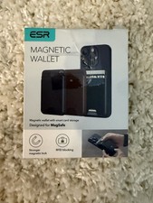 Cartera de Teléfono ESR Soporte HaloLock MagSafe Cartera y Magnética, Caja Abierta Blanca