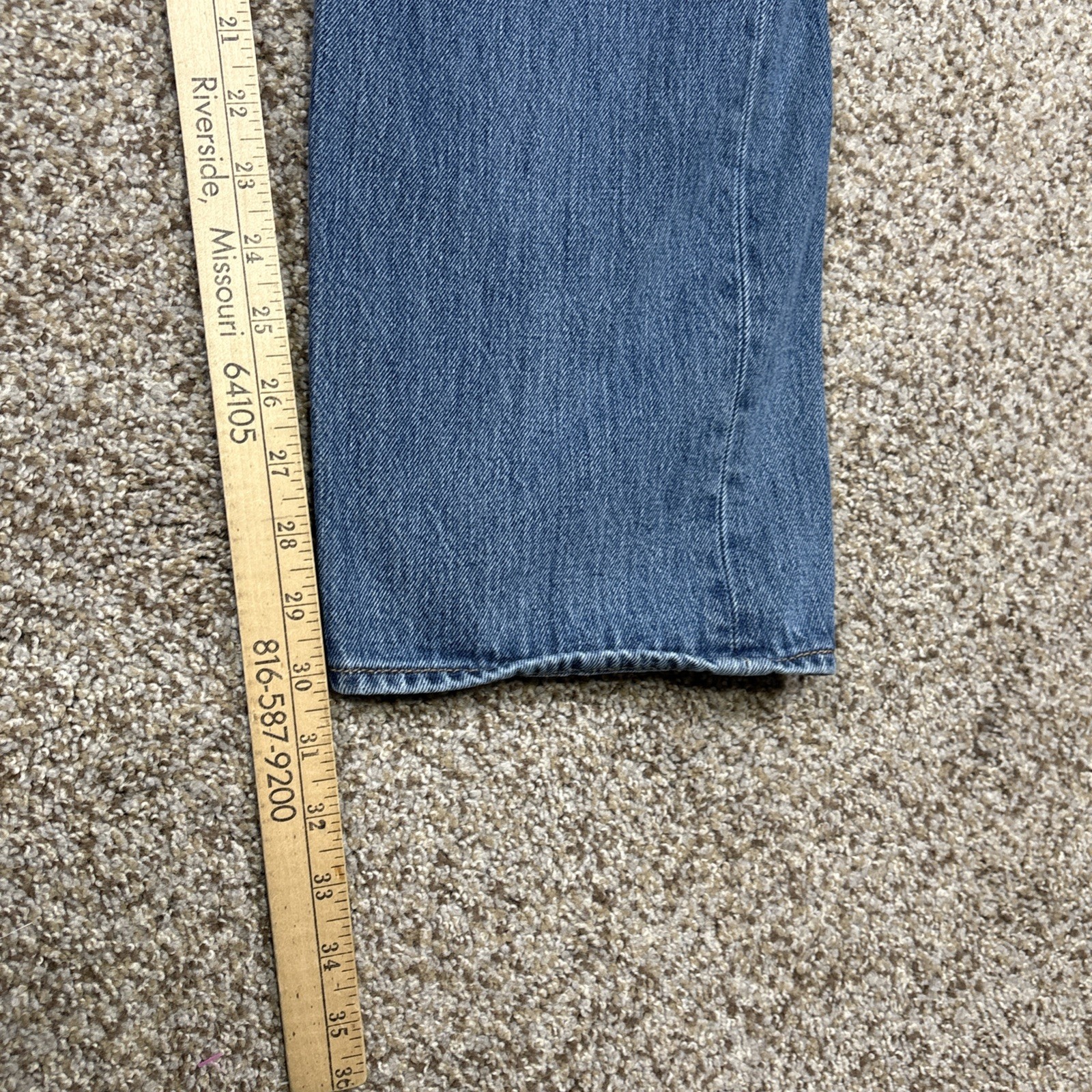 Levis 501 XX Jeans Mens 40x32 Blue Med Wash Denim Button Fly 38x30 - View 11