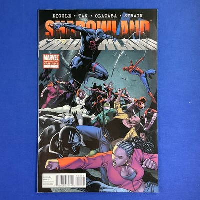 Shadowland #2 Billy Tan 2nd Printing Variant Cover Marvel Comics 2010 Daredevil