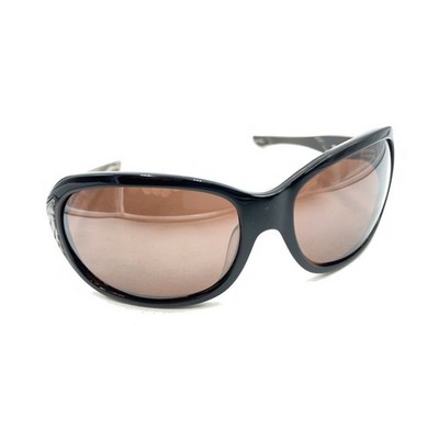 Oakley Embrace 12-974 Polarized Black Brown Wrap Sunglasses Brown Lens 60-16 120