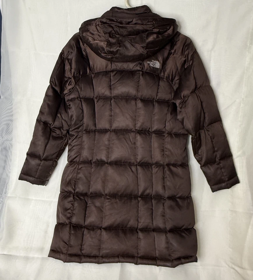 Chaqueta The North Face Niñas L Plumón de Ganso Negro 550 Acolchada Puffer Forrada con Cremallera Foto 2 de 4