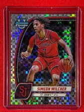 2024-25 Bowman University Chrome Simeon Wilcher #71 1st Bowman X-Fractor (RC)