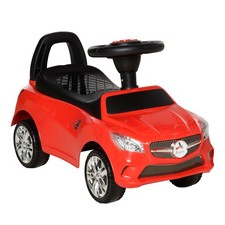 Adjustable Height Toddler Ride On Push Car Fun Interactive Features Red