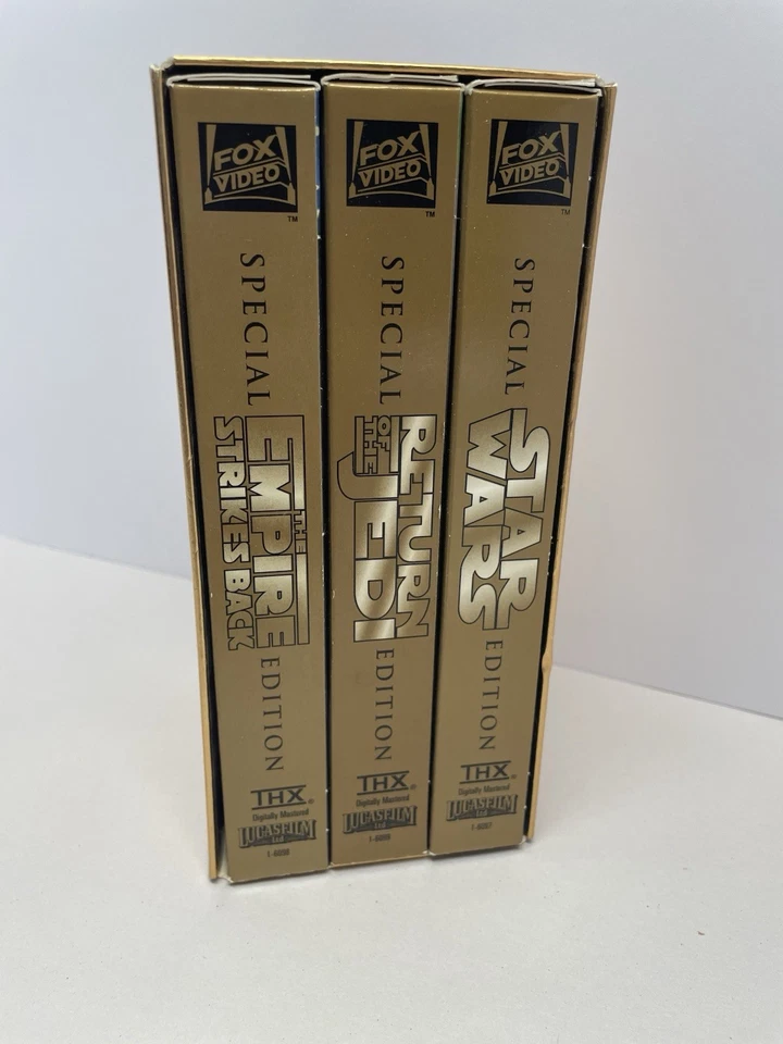 Star Wars Trilogy Special Edition VHS Gold Box Set 1997 Episodes IV, V, VI - Image 2 of 4