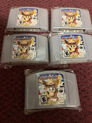 5 x Mario Party 2 für Nintendo n64 US Version schneller kostenloser Versand Großhandel - Bild 1 von 3