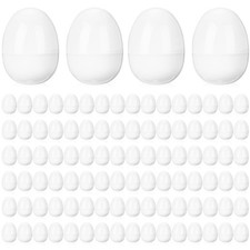 kymqlyw 100 Pcs Fillable Easter Eggs Pastel Bright Plastic Easter Eggs Bulk E...