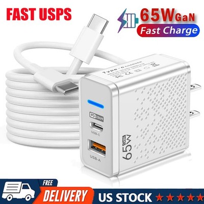 65W Super Fast Charging USB Type C Wall Charger For Google Pixel 9 Pro XL 8 7 6a