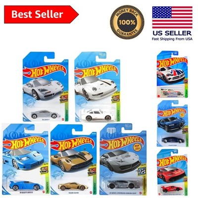 Super Car Exotics Madness - 5 Unique Diecast Cars Assorted Super Cars Bundle
