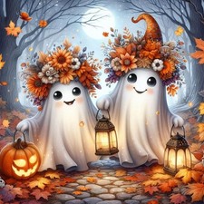 Halloween Diamond Art Kits for Adults, Halloween Ghost Diamond Painting Kits for