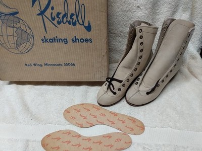 NOS Riedell Rental Skate Shoes Boots Size 4 Suede Leather