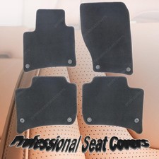 For 2010-2018 Volkswagen Touareg Velour Floor Mats Carpet Black Waterproof 4pcs