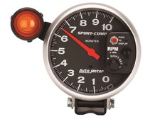 Autometer 3904 Sport-comp Tachometer 5 10k Rpm Pedestal W Ext. Shift-lite Autometer 3904 Sport-comp Tachometer 5 10k Rpm Pedestal W Ext. Shift-lite