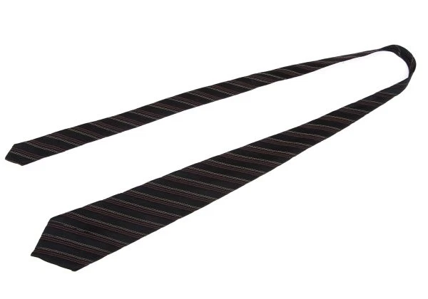 Corbata COMME des GARCONS HOMME Lana Seda Sesgada Rayas Talla Gratis (K-163232) Foto 2 de 4