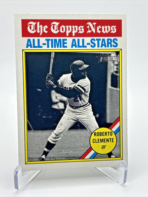 Roberto Clemente 2025 Topps Heritage #345 All-Time All-Stars Pirates Insert