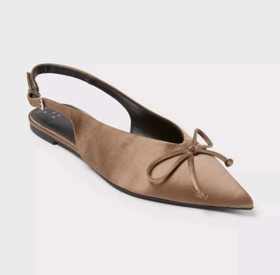 Women s Camille Shoes with Memory Foam Insole - A New Day Taupe Size 8