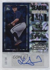 2018 Chronicles Contenders Season Cracked Ice Ticket 10/24 Lucas Sims Auto 0s3