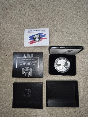 2026 W PROOF AMERICAN SILVER EAGLE (1776-2026) 250th  US MINT IN HAND !!!!!