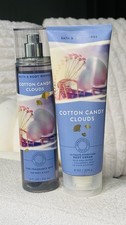 Bath And Body Works Cotton Candy Clouds Mist And Lotion Body Set