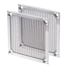 2PCS 80mm Computer Fan Filter Grills Stainless Steel Mesh Dustproof Cover