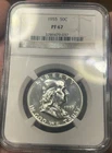 1955 50C Proof Silver Franklin Half Dollar NGC Graded PF 67 White Coin