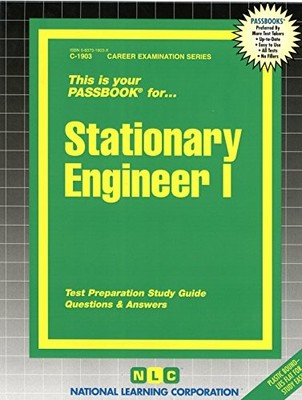 STATIONARY ENGINEER I(PASSBOOKS) By Jack Rudman **BRAND NEW**