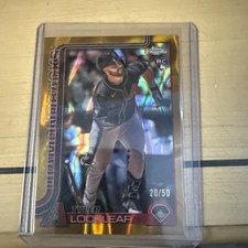 2025 Topps Chrome Tyler Locklear Gold Raywave 20/50 Rookie Card Diamondbacks