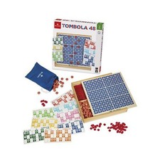 Dal Negro Gioco da Tavolo Tombola Legno 48 Cartelle Multicolore