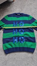 Mens christmas jumper , blue and green size L new without tags