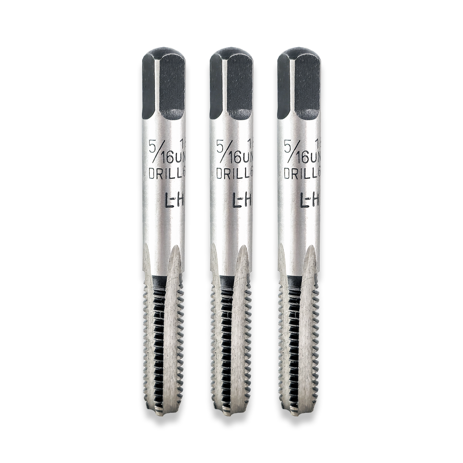 5/16"" UNC TAPS LEFT HAND THREAD TAP SET 5/16"" x 18TPI RDGTOOLS