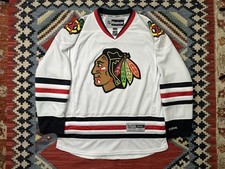 Reebok Chicago Blackhawks White Jersey Adult Size Extra Large