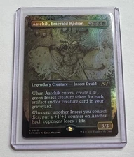 Aatchik, Emerald Radian #360 Aetherdrift Borderless Foil Rare MTG NM/M