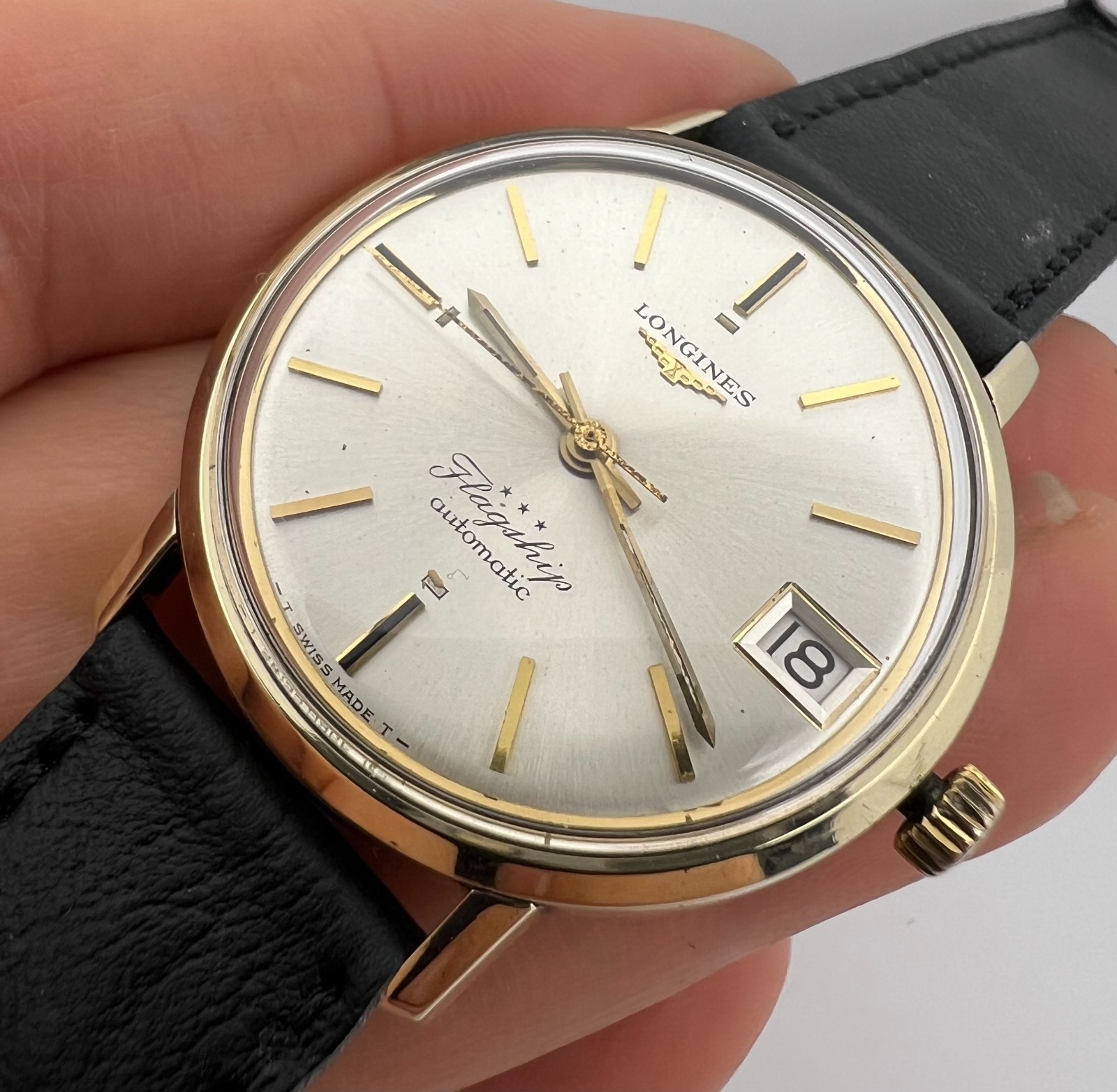 Vintage Longines Flagship Automatic Date Men's 35… - image 18