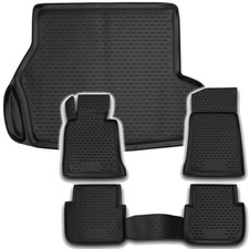 Gummi Kofferraumwanne Fußmatten Set für 3er BMW E46 Touring Laderaumwanne Matten