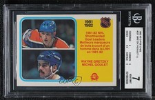 1982-83 O-Pee-Chee League Leaders Wayne Gretzky Michel Goulet #237 BGS 7 HOF 0q3