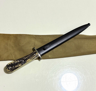 Vintage Jagdmesser Edelstahl Clip Point 8 1–9 cm Hirschgeweihgriff Ganz Erl