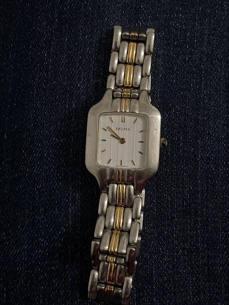 Delma ladies watch SWISSMADE Quartz Movement Two tone vintage eBay
