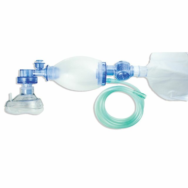 ambu bag how much oxygen