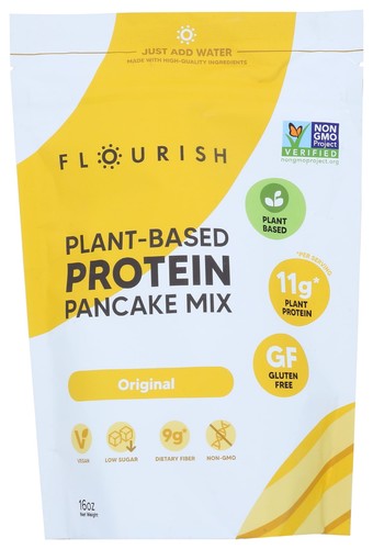 Flourish Plant-Based Pancake Protein Mix 16 oz Pack of 8 - 第 1/1 張圖片