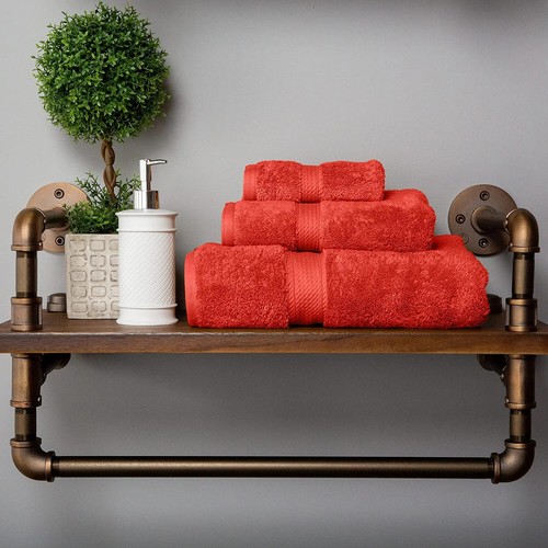 Juego de 3 toallas gruesas de algodón egipcio, toallas de baño suaves y absorbentes para rostro, mano - Imagen 173 de 203
