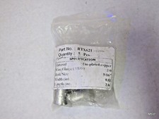 5pk 2/0 AWG gauge 5/16" non-insulated Tinned Copper Crimp Ring Terminal Lug